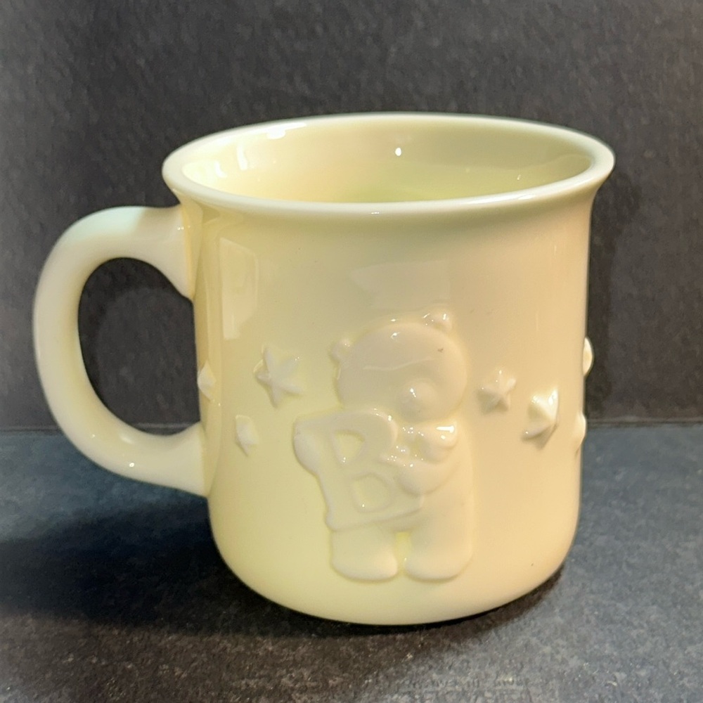 Department 56, Baby's 1st porcelain 3D mug.